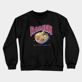 Ramen Vegetarian Noodles Kawaii Japan Vintage Crewneck Sweatshirt